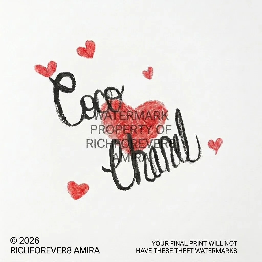 Coco Chanel handwritten artwork by Nadia